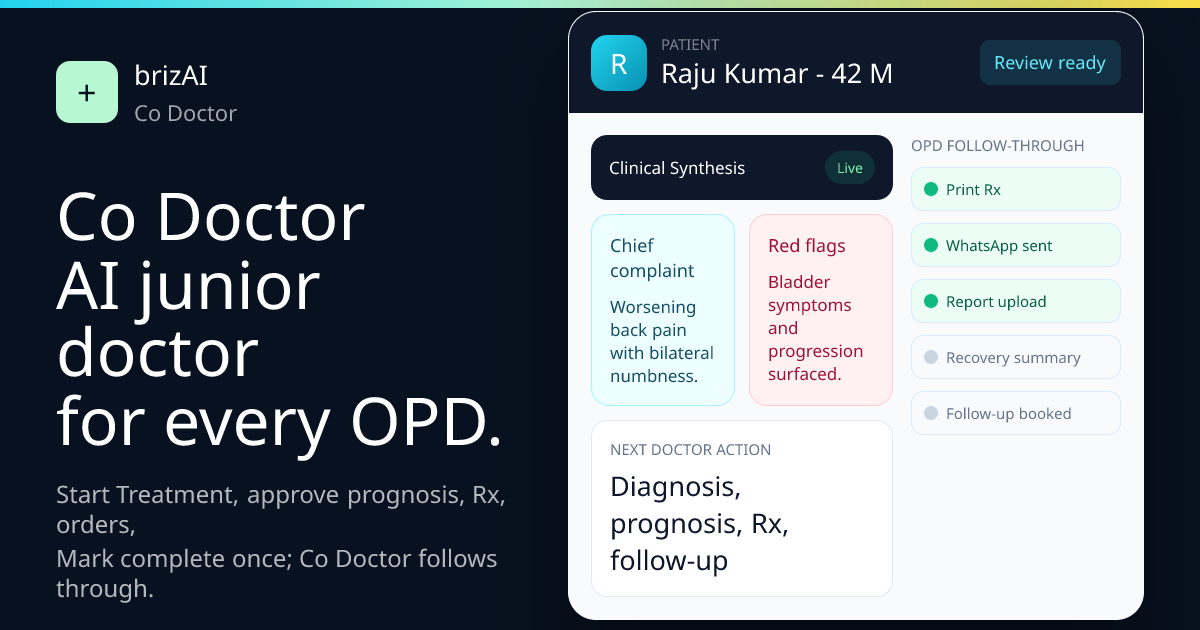 Co Doctor: AI junior doctor — official preview image